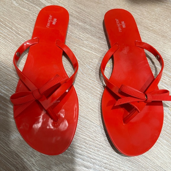 Melissa red bow flip flops - Picture 3 of 9